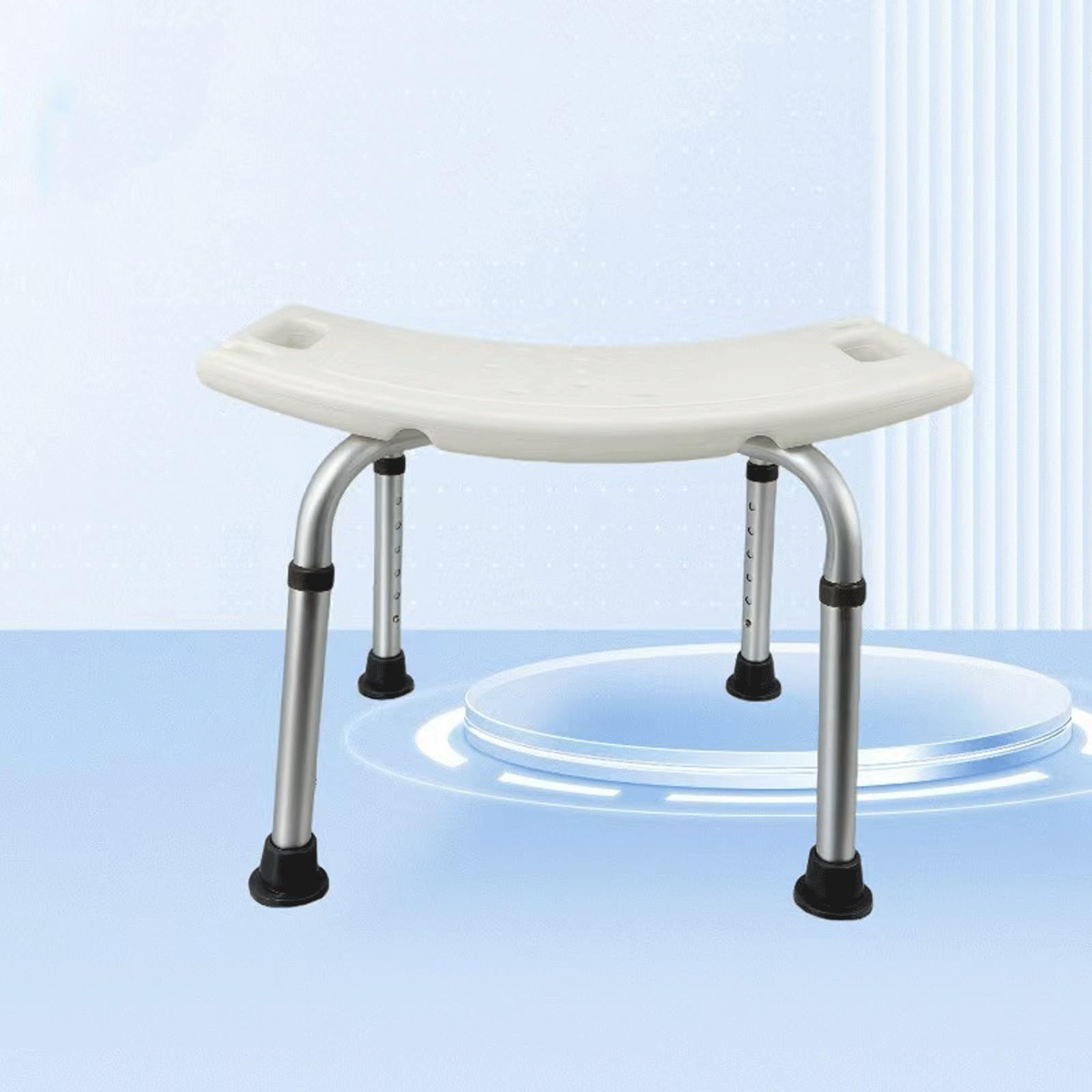 Silla de ducha antideslizante, utilizada para duchas internas, no requiere herramientas, altura ajustable, puede soportar 300 libras, adecuada para sillas de ducha de ancianos y discapacitados (color