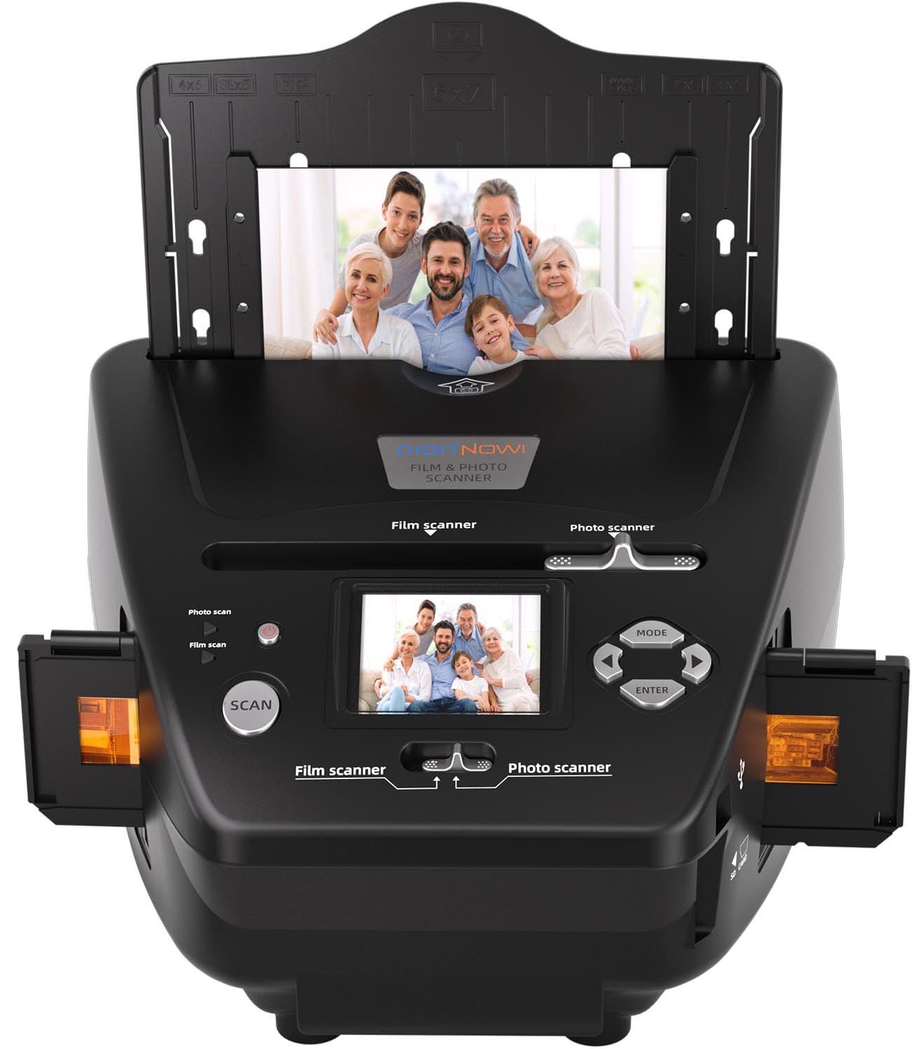 Scanner de Diapositives et Négatifs 35 mm - Conversion au Format Numérique JPEG - 14MP/22MP - Carte Mémoire 4 Go Incluse