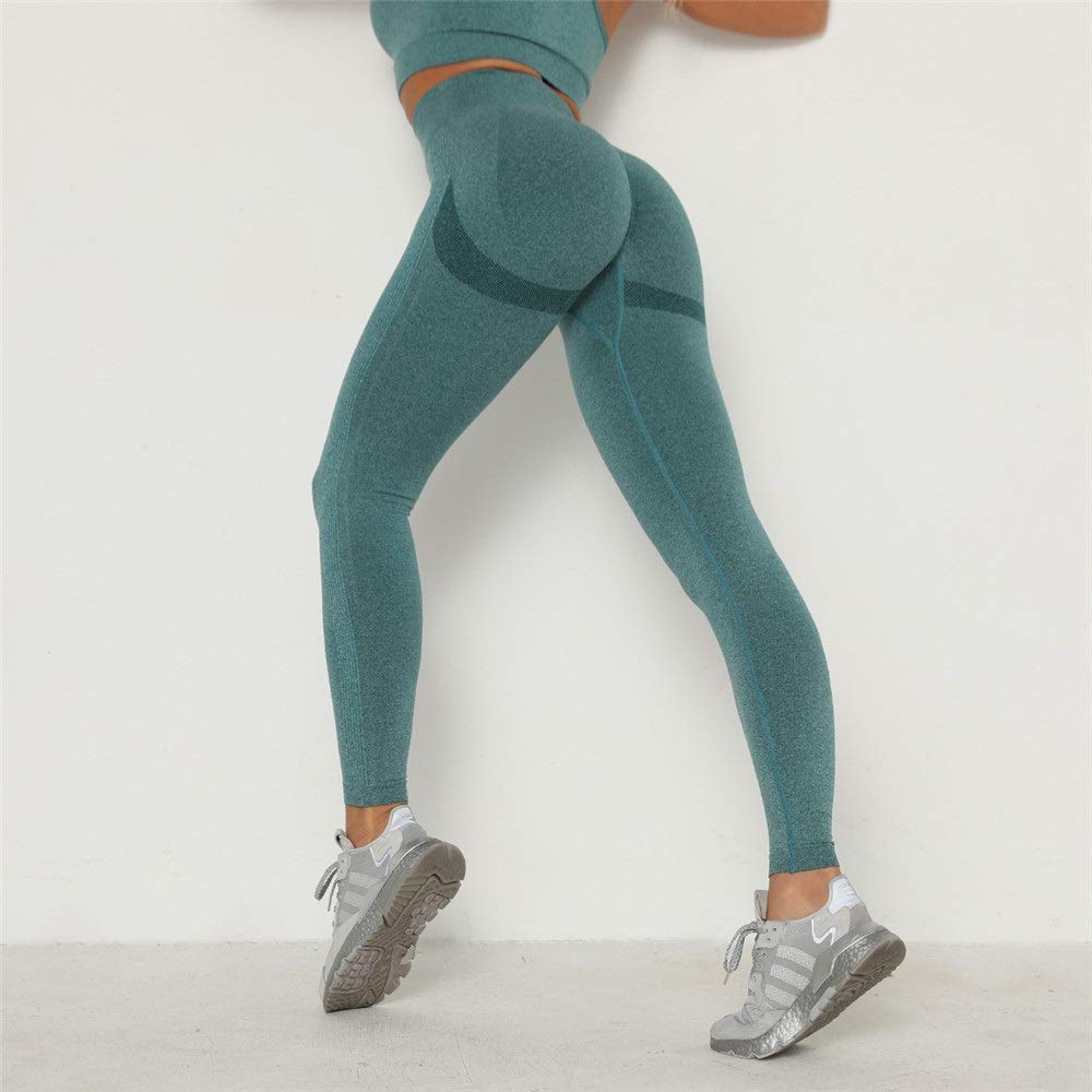 Yoga Entraînement Leggings Sexy pour Femmes, Femmes High Taille Entraînement sans couture Tumbing Tummy Control Sexy Scrunch Soutien Ascenseur Pantalon Yoga Exécution de la gymnution Collants de fitne