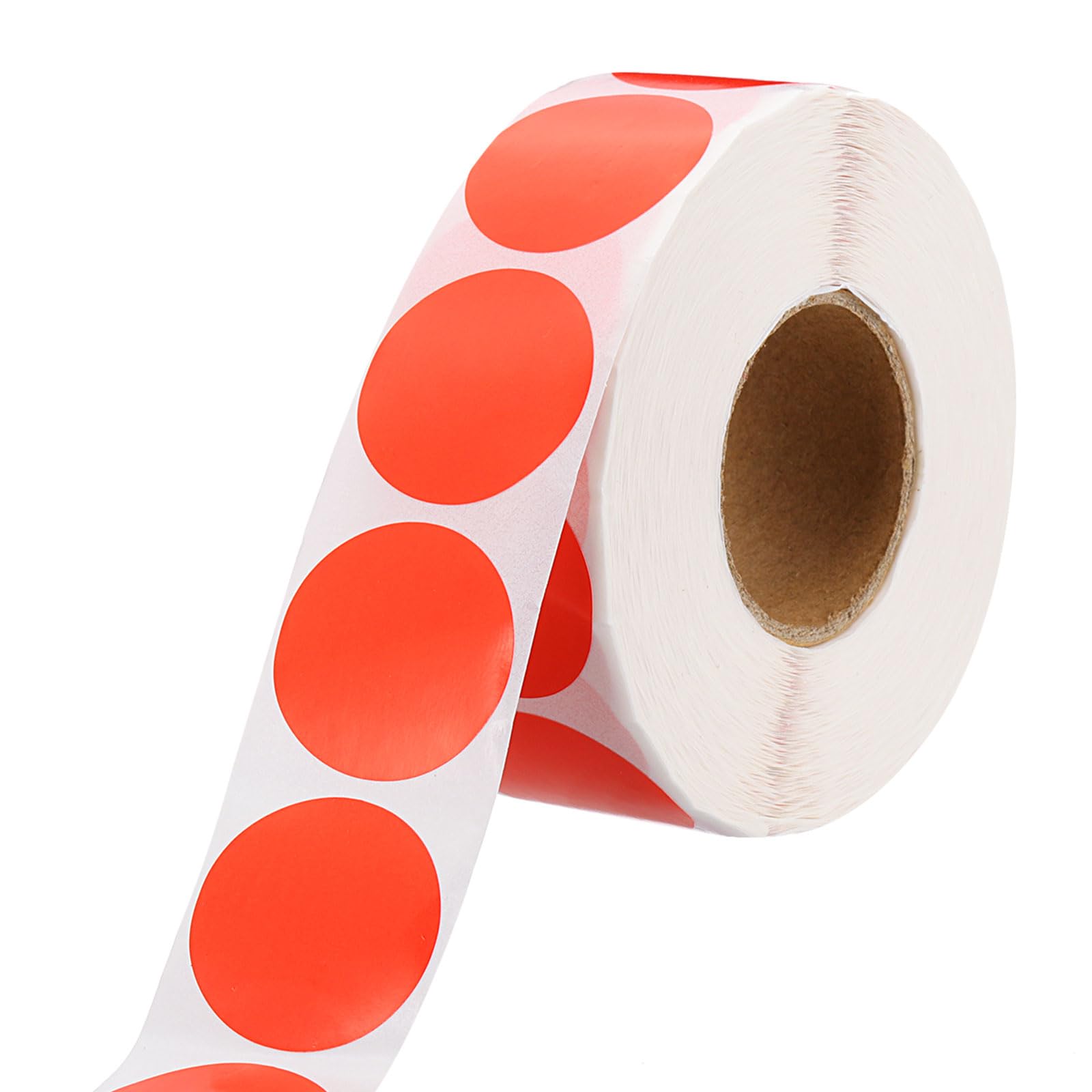 sourcing map 1 Inch Circle Dot Stickers Color Coding Labels Blank Round Label Waterproof Self-Adhesive Sticker for Envelope Document Organize Gift Box (Red, 1 Roll, 1000Pcs/Roll)