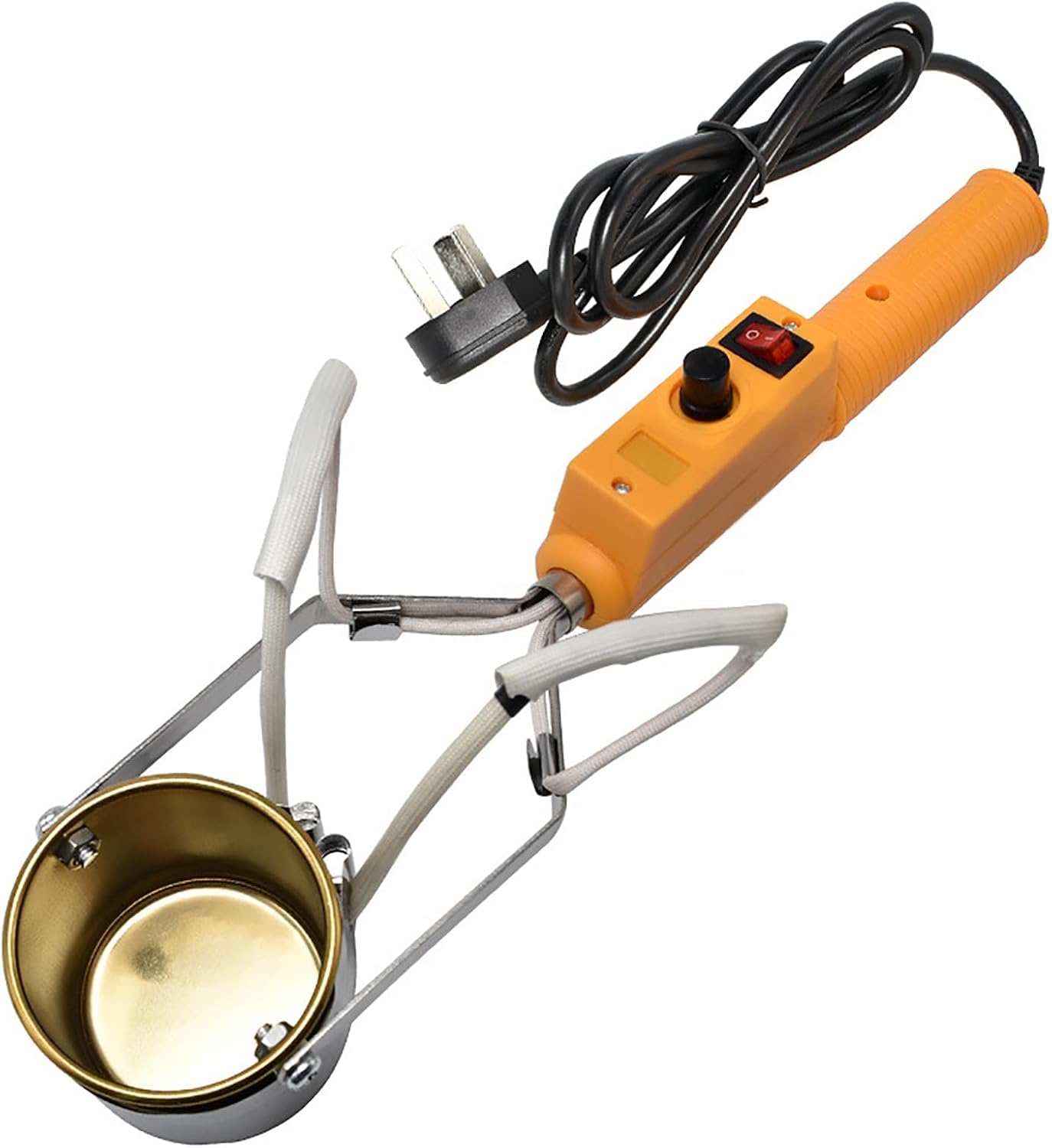 Tragbarer Bleischmelztiegel 380 W – Elektrischer Schmelzofen Mit 1100 G Kapazität, 200–450 °C Regelbar, Schmilzt In 10 Min.