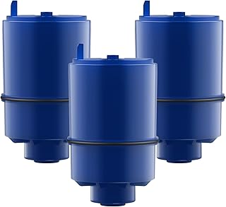 Crystala Filters Replacement for PUR® Water Filter Faucet, Replacement for RF9999® and RF-3375, Compatible with All Pur® Faucet Mount Filtration Systems, 3 Pack