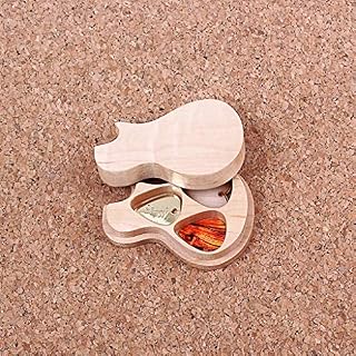 Alnicov 3 pièces/ensemble boîte de sélection de guitare en bois à la main et palettes de médiators pour cadeaux d… - Les Beatles, Paul McCartney, John Lennon, RIngo Starr, George Harrison
