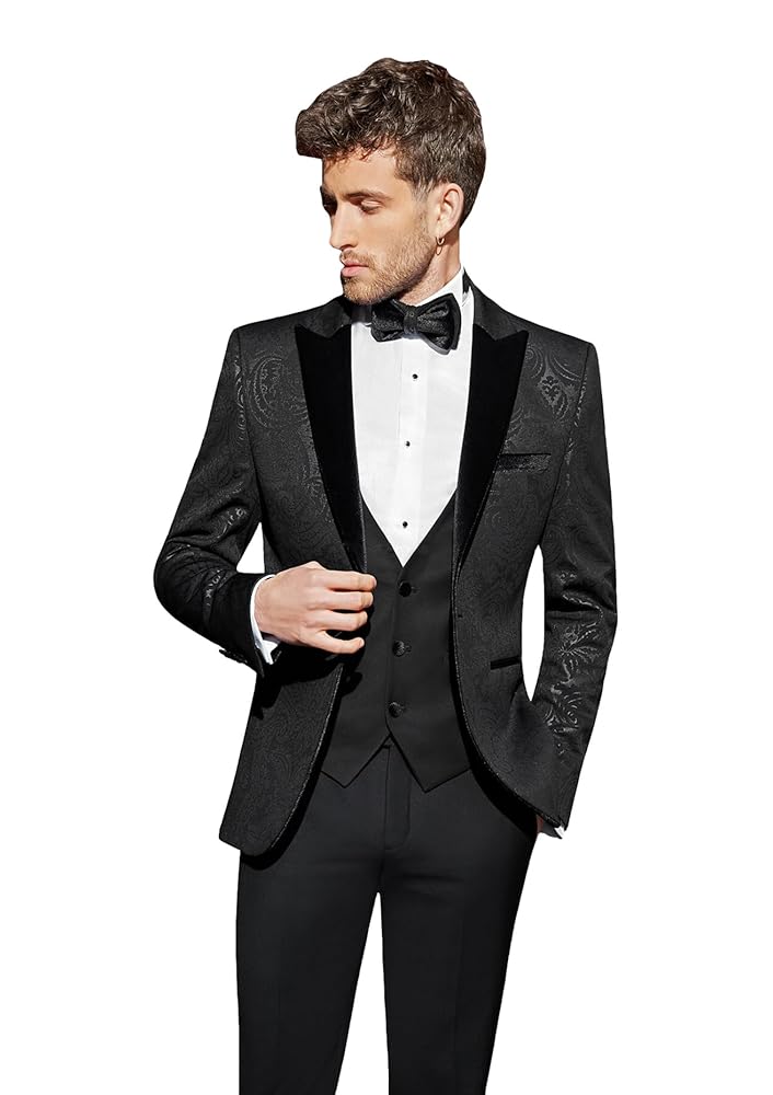 Sebastian 限定品 tailored jacket setup M S by Sebastian Midnight Plum Paisley Dinner Jacket