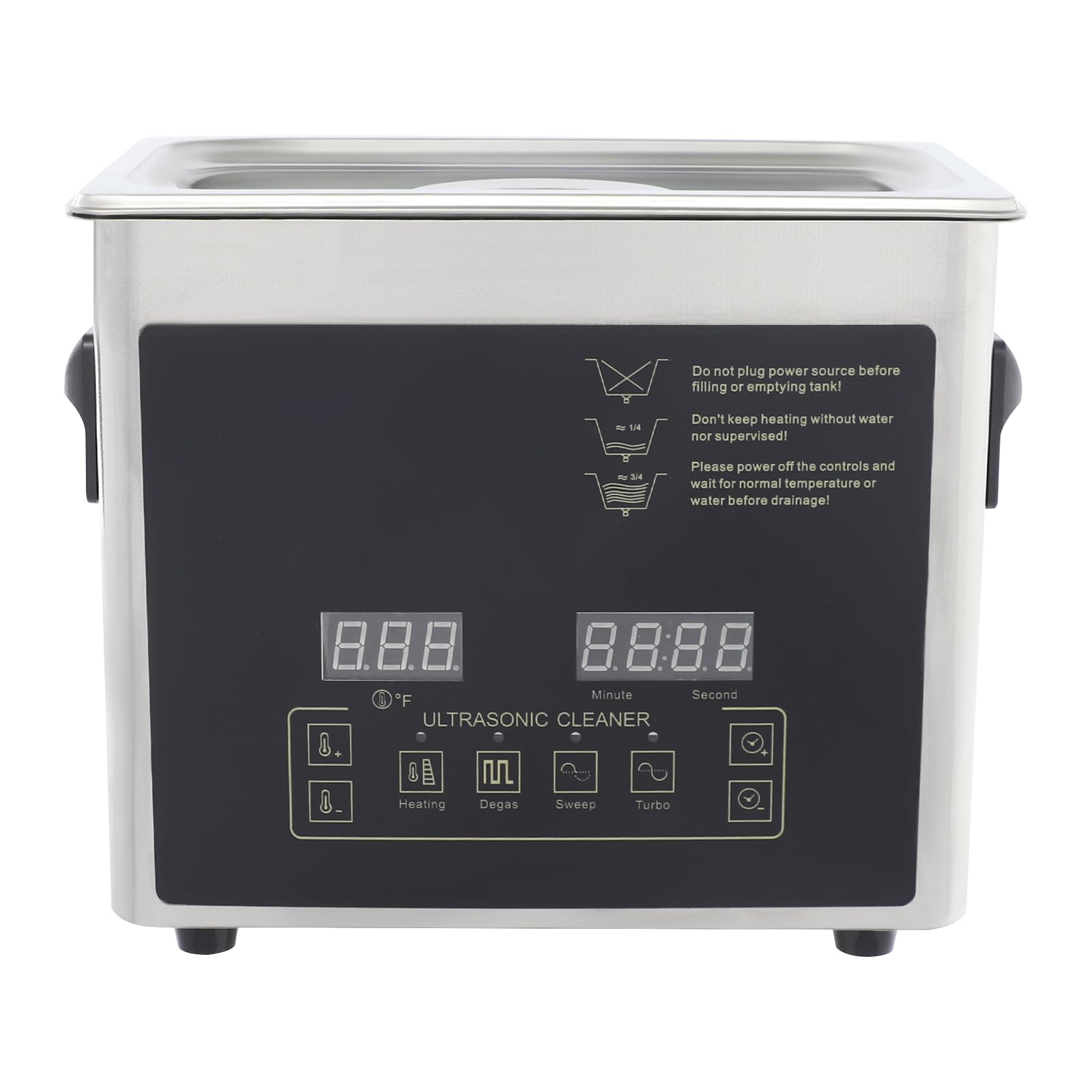 Limpiador ultrasónico de doble frecuencia, 28/40 kHz, 3,2 L, temporizador, acero inoxidable, para laboratorio, gafas, relojes