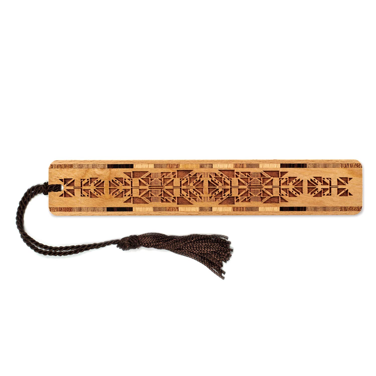 Battlestar Engraved Handmade Wooden Bookmark with Tassel - Also Available with Personalization - Made in The USA