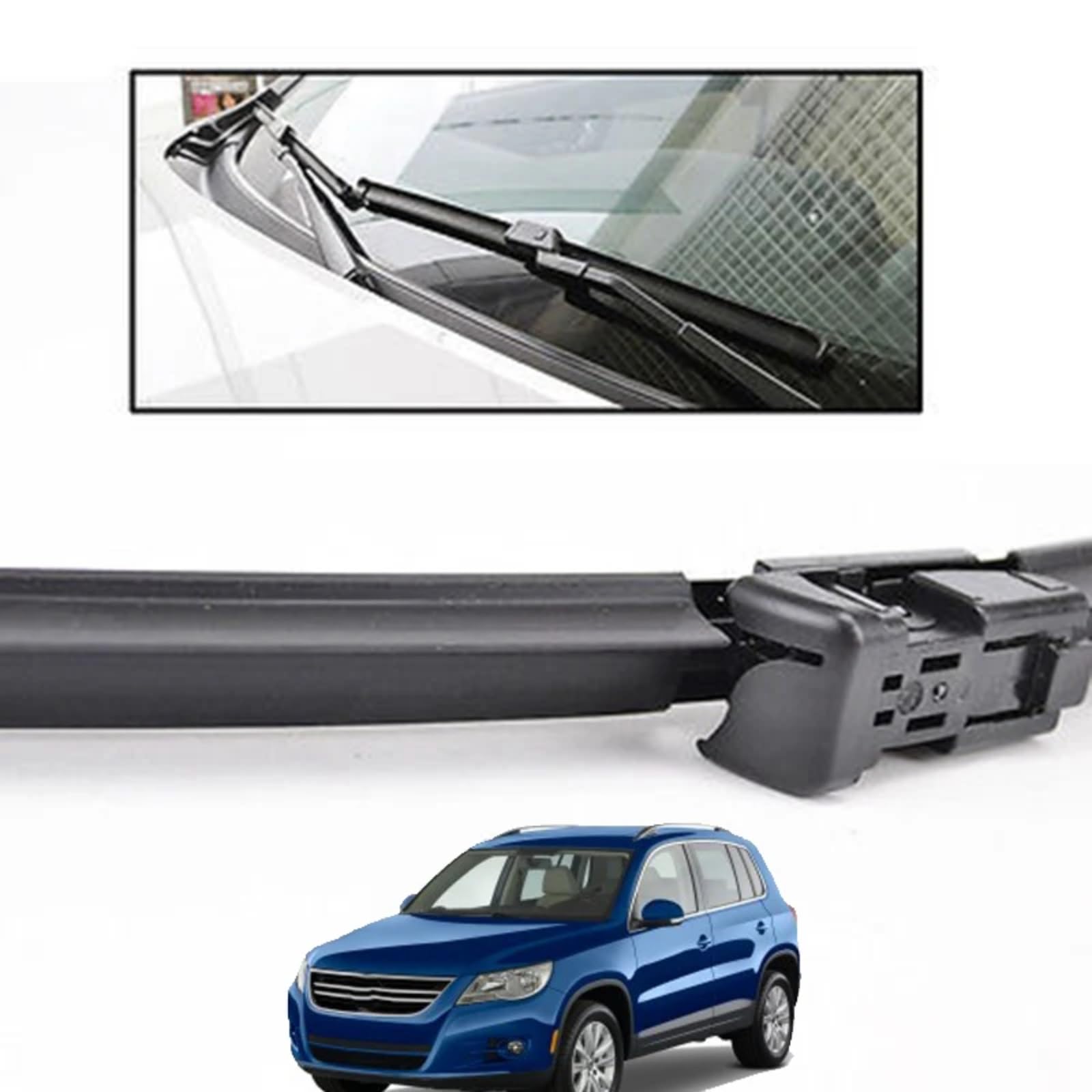 Spazzole Tergicristallo Per Per Tiguan MK1 2007-2017 | Set Spazzole Tergicristallo Anteriori Posteriori LHD Parabrezza Finestrino 24"21"13"