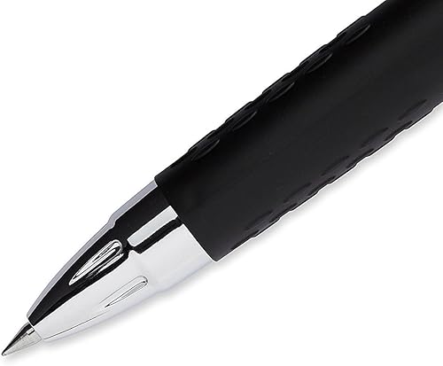 Miniatura 4 de Uni-Ball Signo 207 - Bolígrafo de gel retráctil de 0015in ultramicro punta negro paquete de 6