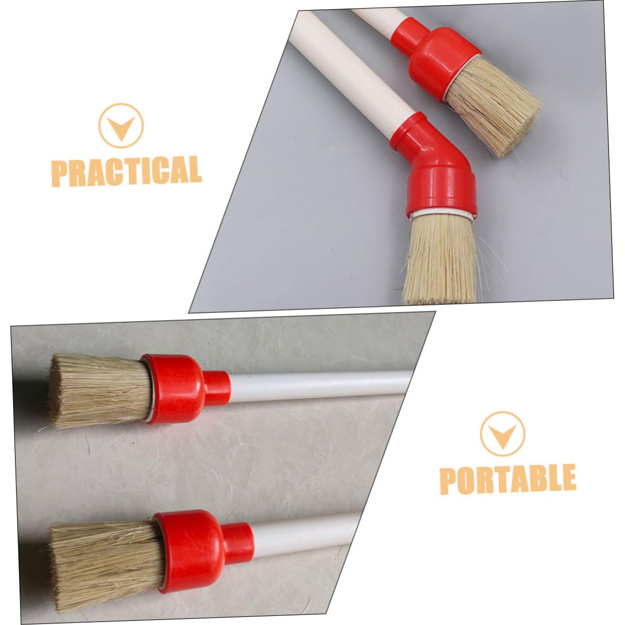 Gatuida 8pezzi Spazzola per Pulizia Pneumatici Auto Spazzola Detailing per Manutenzione e Lubrificazione Pneumatici di Pennelli Versatili per Tutti Tipi di Veicoli