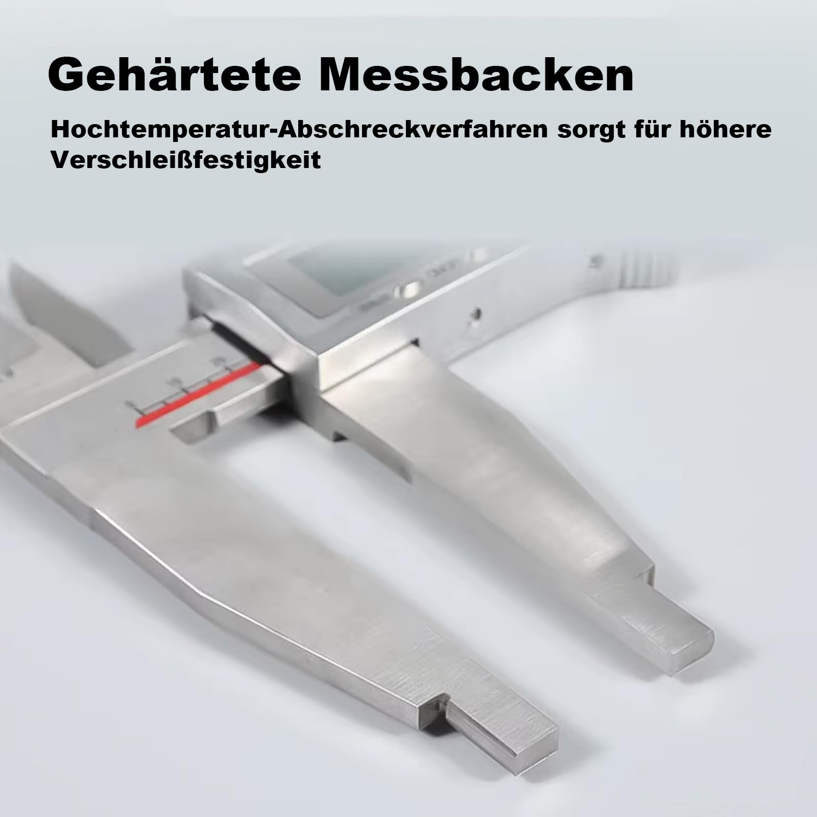 Digitale Messschieber 0-400mm für Innen- und Außendurchmesser – Präzisionsmessung für Industrie und Werkstatt – Edelstahl, 0.01mm Genauigkeit, LCD-Display, Nullstellung und Umrechnung von mm/Zoll
