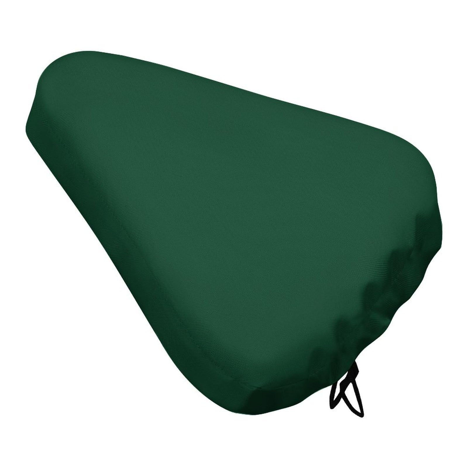 Treer Bike Seat Cover Waterproof, Outdoor Bicycle Saddle Rain Dust Cover with Elastic, Water Resistant Bicycle Seat Protector Shield Non-Slip for Journey and Travel (Dark green,27x37cm)