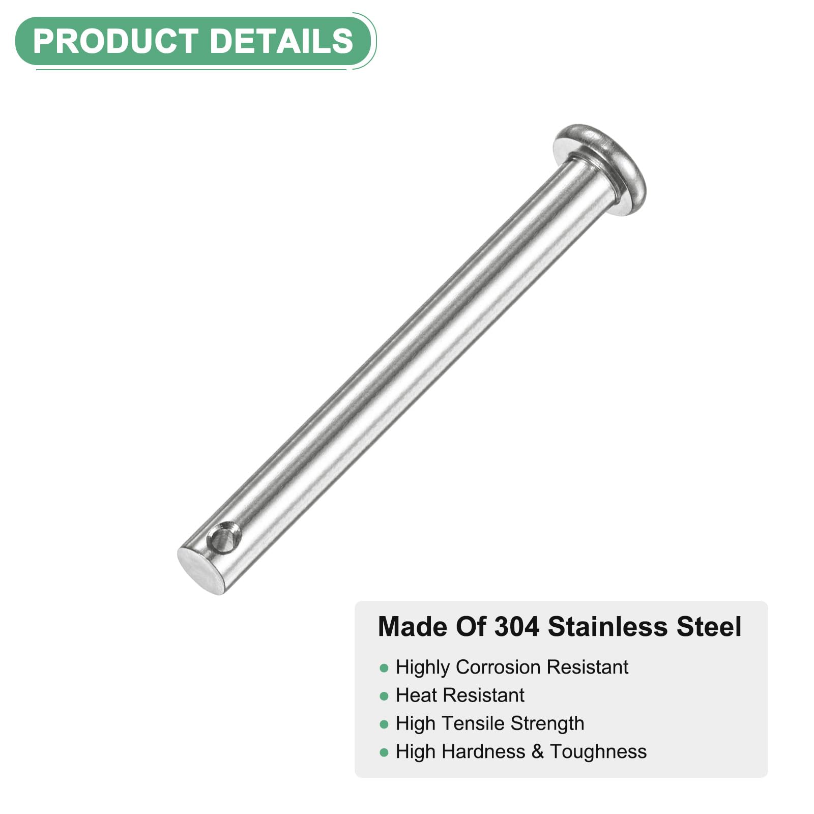 M METERXITY 20-Pack Single Hole Clevis Pins - Image 2