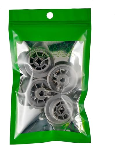 Miniatura 5 de BOJACK Paquete de 4 estantes inferiores para ruedas de lavavajillas 165314, resistente estante para lavavajillas, reemplaza 420198 PS3439123