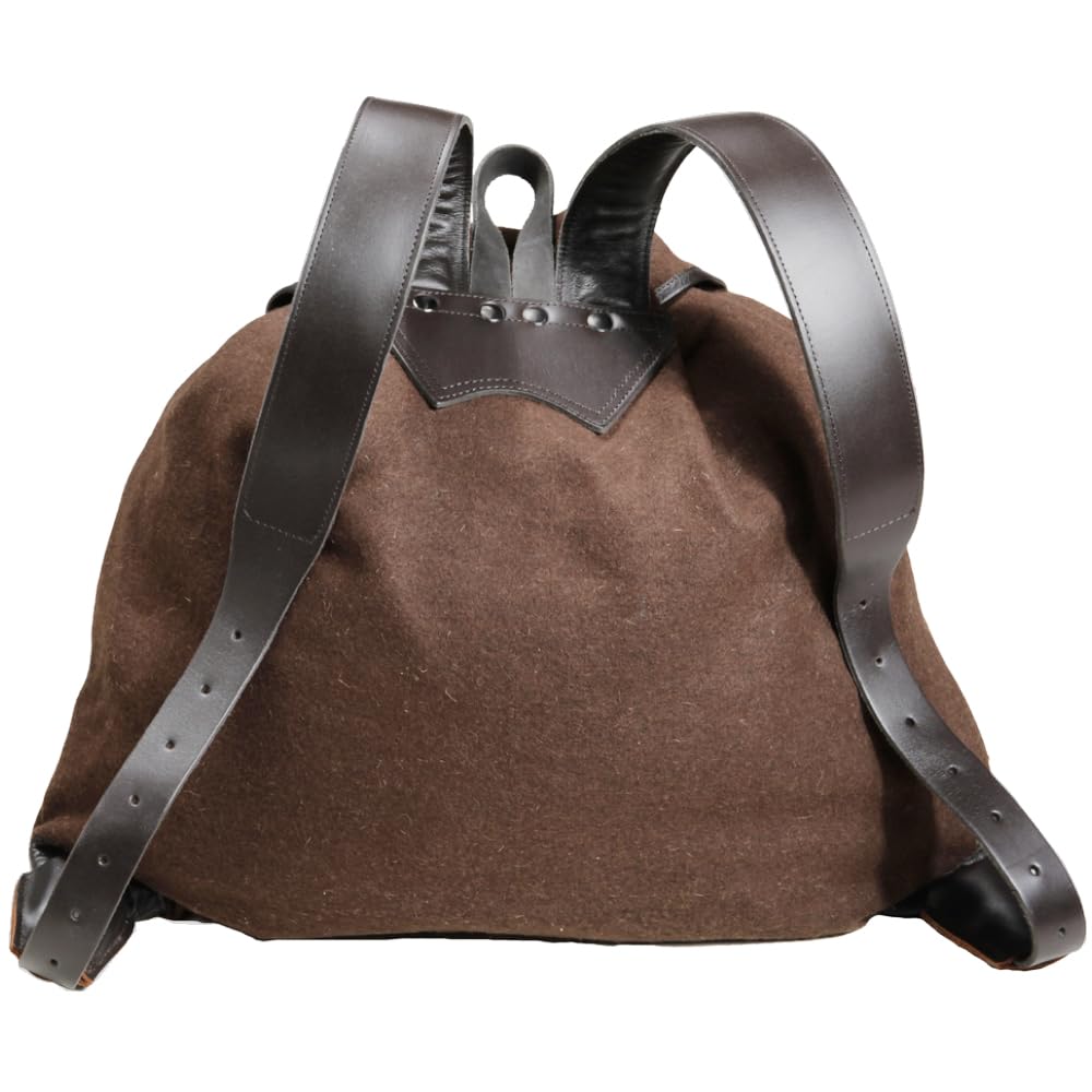 K&S Wildkameras Lodenrucksack Gebirgsrucksack Jagd Braun mit großer Außentasche und Schweißeinlage 25L Jagdrucksack Loden Geräuscharm