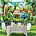 BlissYard Happy Birthday Banner Dinosaur Decrations Backdrop 84x60 Inch Seasonal Dino Park Theme Party Background Decoration for Boys Kids Birthday Banners for Girls or Boys Gifts