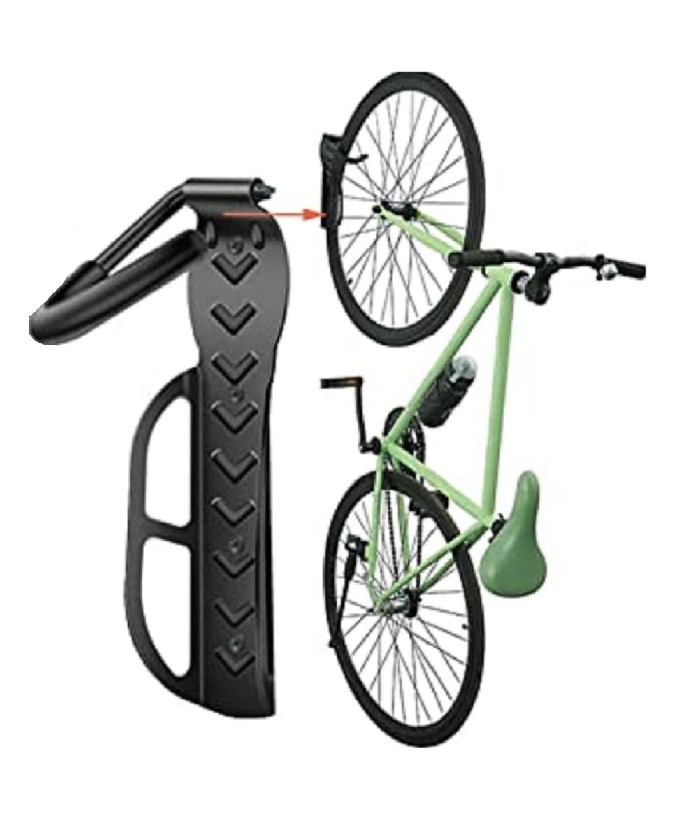 Ilsha® Garage Bike Rack Wall Mount Organizer Bike Hook Bicycle Hanger Storage System Vertical Hanging for Indoor Shed Easily Hang Heavy Duty 66 lbs for Road Mountain Bikes. (B0CZS2Z4Z8) Amazon Price History, Amazon Price Tracker