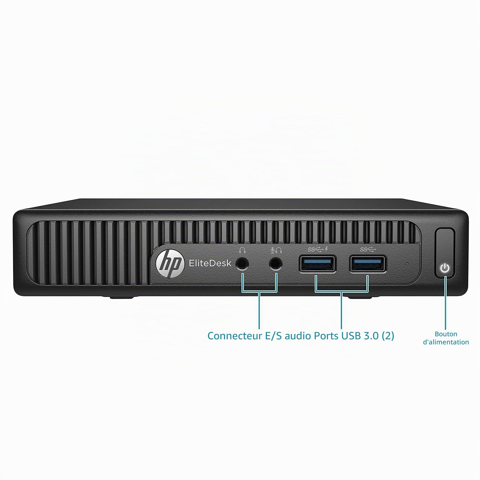 HP EliteDesk 705 G3 Mini Ordinateur de Bureau PC, AMD A12-9800, 8 Go de RAM, 256 Go de SSD, WiFi, Bluetooth, Clavier US QWERTY, Windows 11 Pro (Reconditionné)
