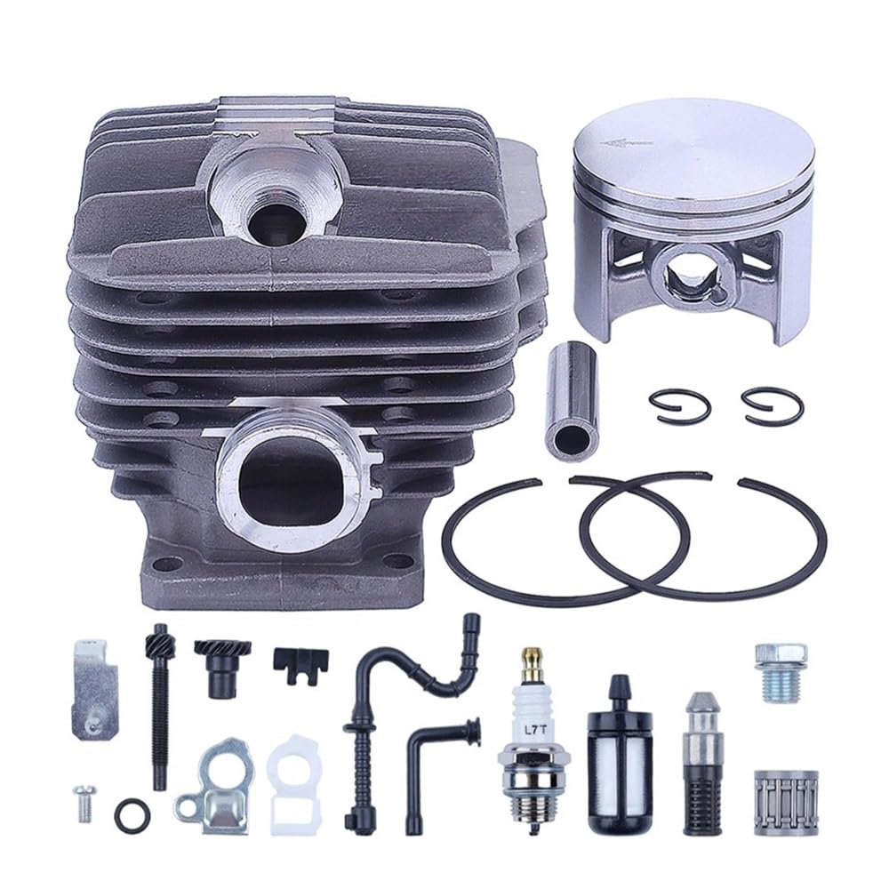 Kit de pistón de Cilindro de 52mm Apto for Stihl MS460 046 Filtro de Aceite Combustible ajustador de Cadena de Motosierra de 2 Tiempos Accesorios de Motor