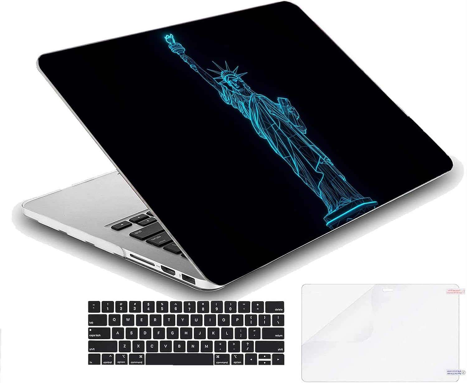 Compatible with MacBook Neo 13-inch, Hard Shell Case with Keyboard Cover and Screen Protector (A3404 A18 Pro chip, 2026 Release) - Statue of Liberty MC23140