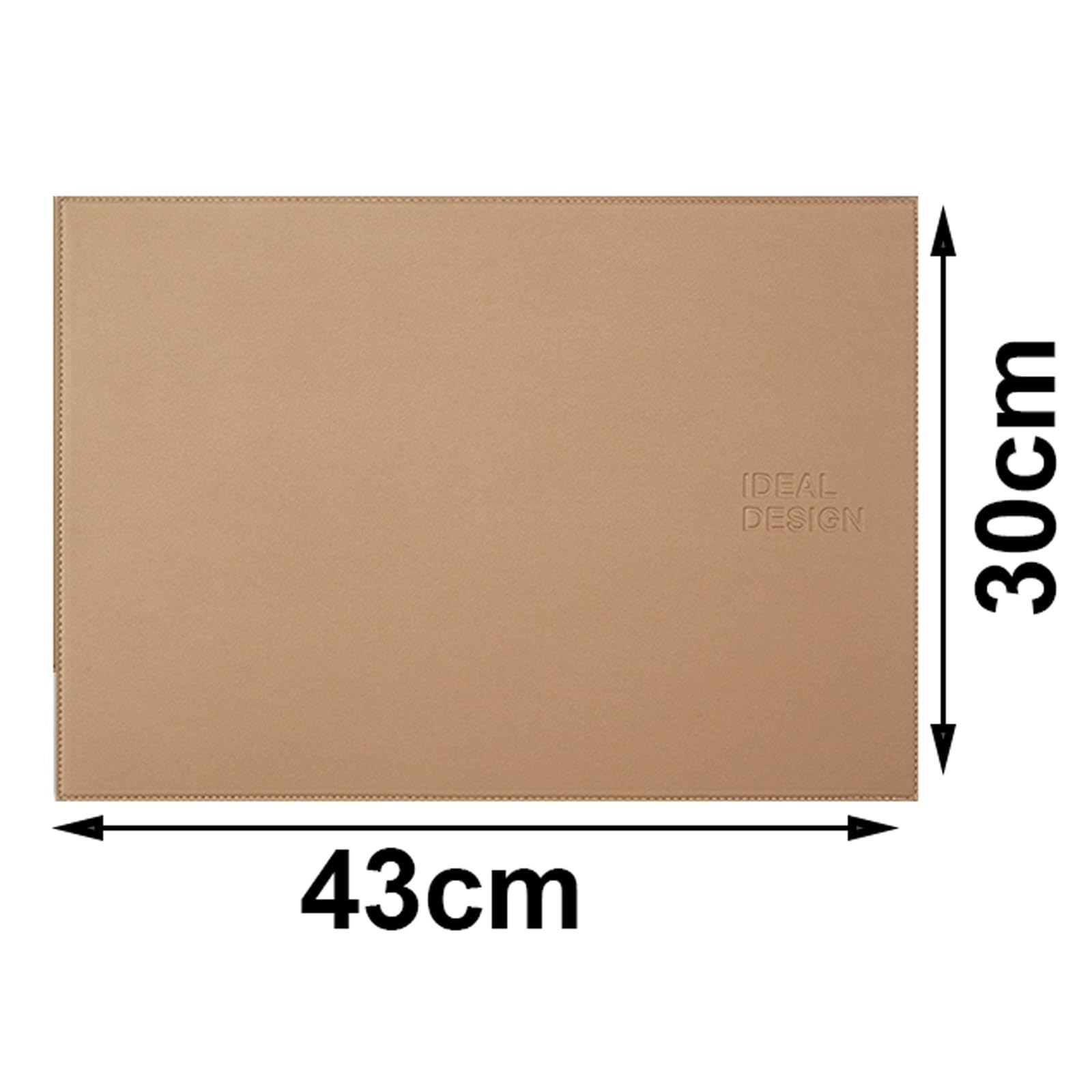 Juego de 4 manteles individuales de cuero, de doble cara, impermeables, antideslizantes y lavables, para el hogar, hotel, interior y exterior.(gris)