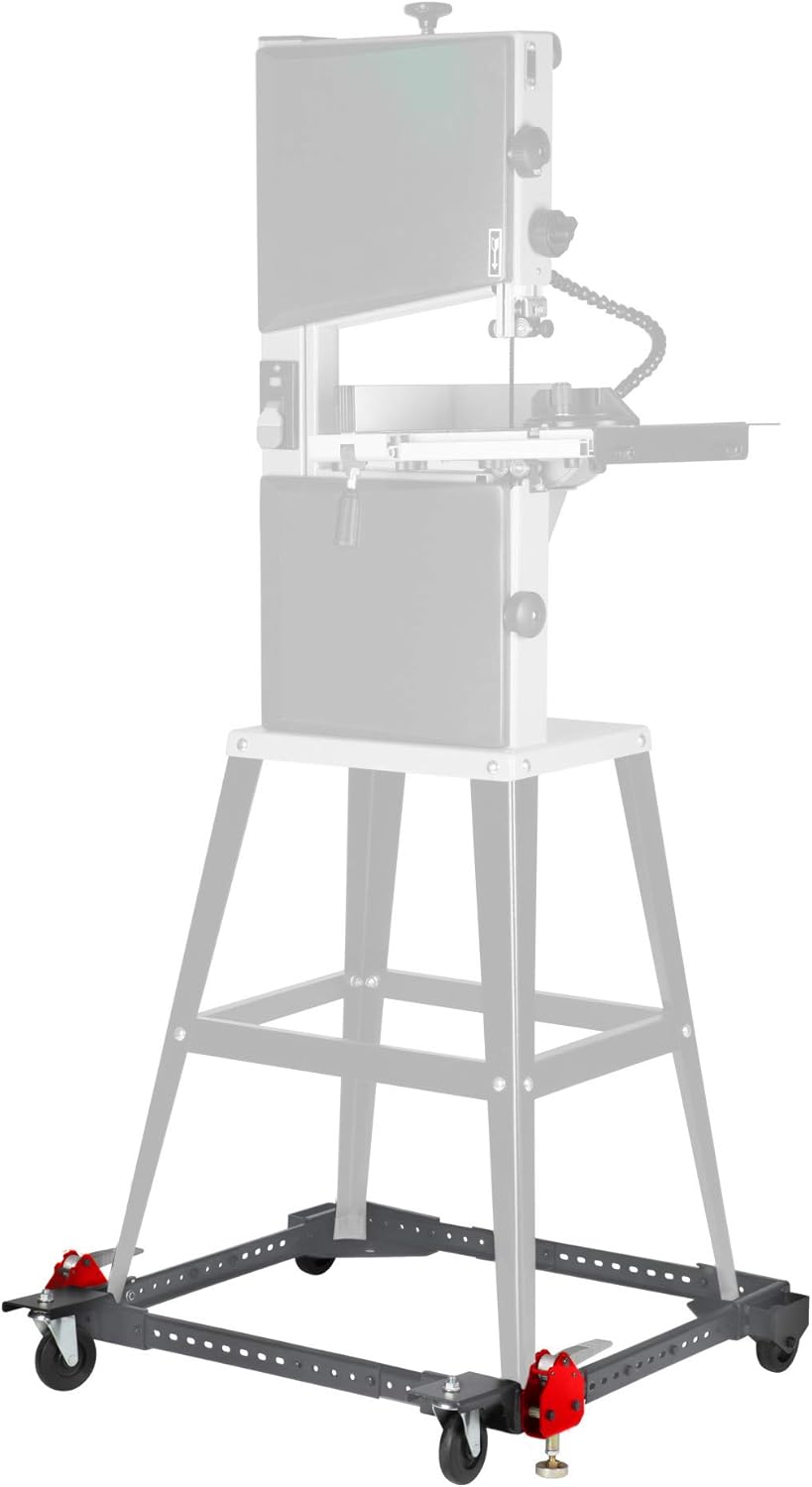 PROTOCOL Equipment Universal Rolling Base for Large Power Tools and Machinery, Durable Steel Construction, Adjusts from 12 inches to 33 inches, Foot Levers Lock for Stability, 400 lb. Capacity - - 