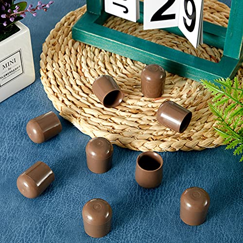 Tapas de plástico resistente de 7/8 pulgadas con diseño anticaída beige 8