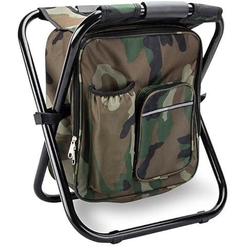 Kusport Folding Stool for Outdoor Activities, Hiking, Travel, Beach Cover