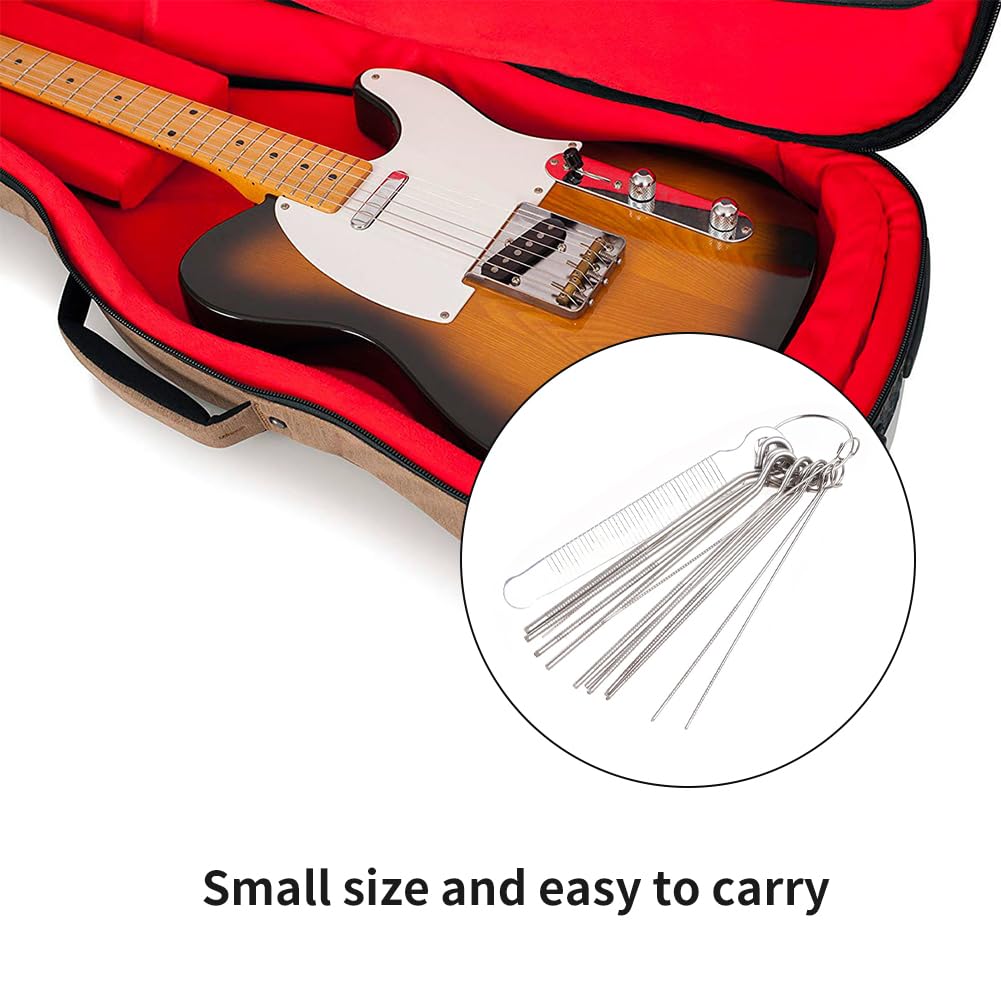 Lima Per Capotasto Chitarra - Set 3 File Acciaio Inossidabile Per Regolazione Tasti | Per Liutai