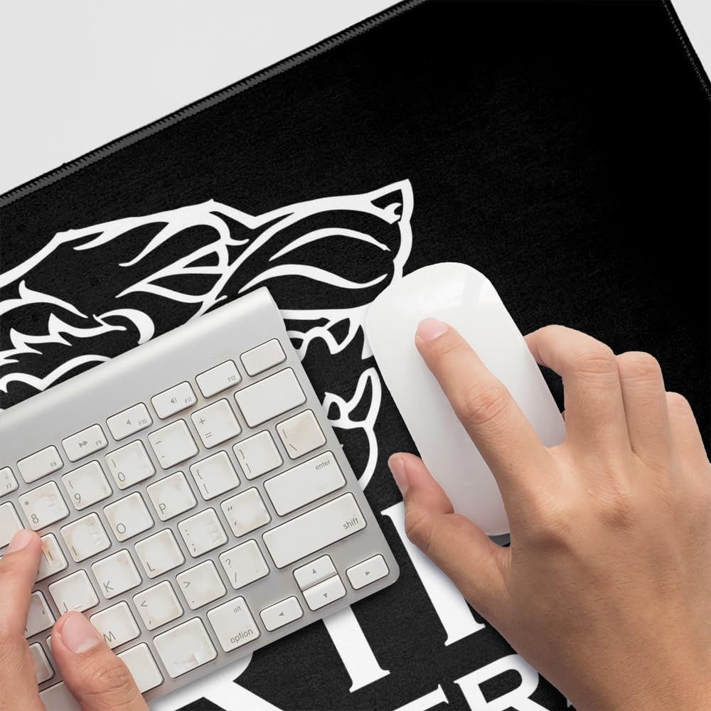 Game of Thrones The North Remembers Large Gaming Mouse Pad Desk Mat with Stitched Edges, Non-Slip Base for Gamer, Home and Office, 31.5 x 15.7
