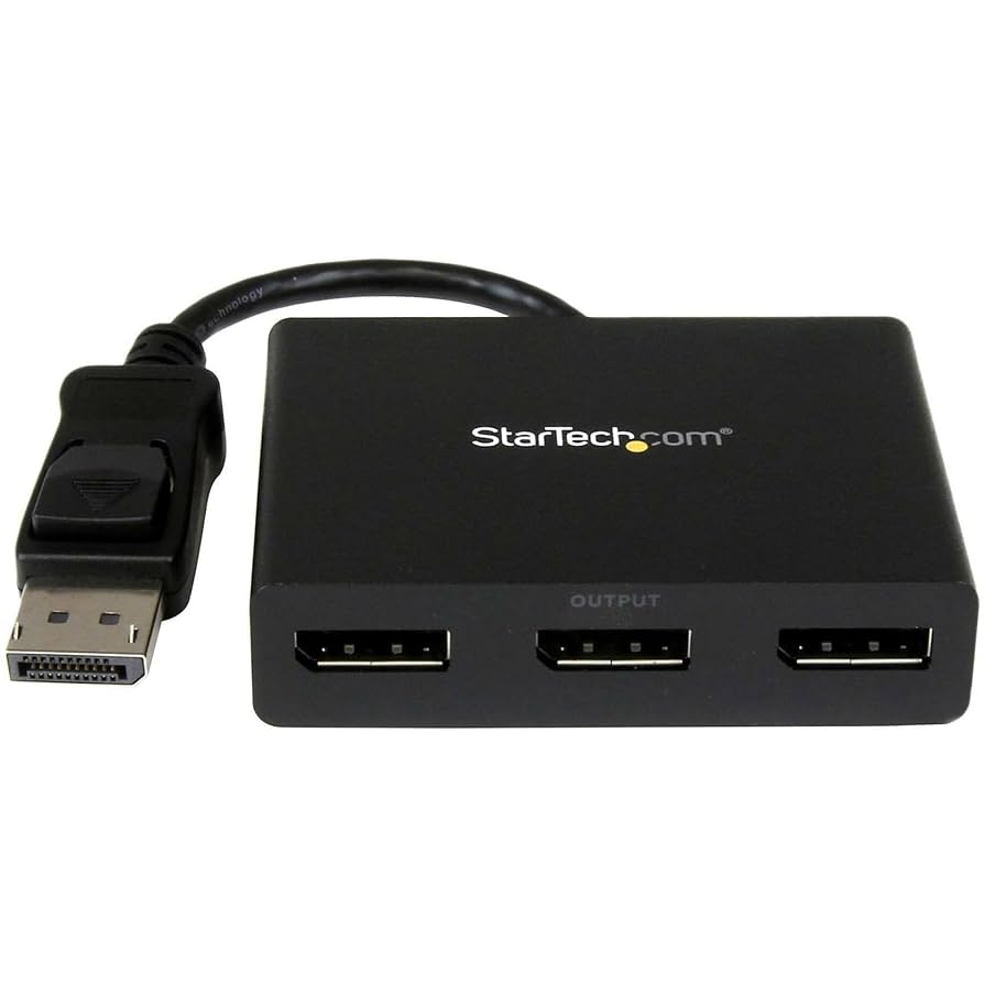 ☘️StarTech.com 3ポート　MS ハブ　DisplayPort 4K Amazon.com: StarTech.com 3-Port MST Hub - DisplayPort to 3X