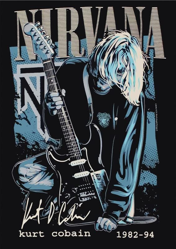 Generic Nirvana 3 Retro Vintage Rock Concert Gig Wall Poster A4