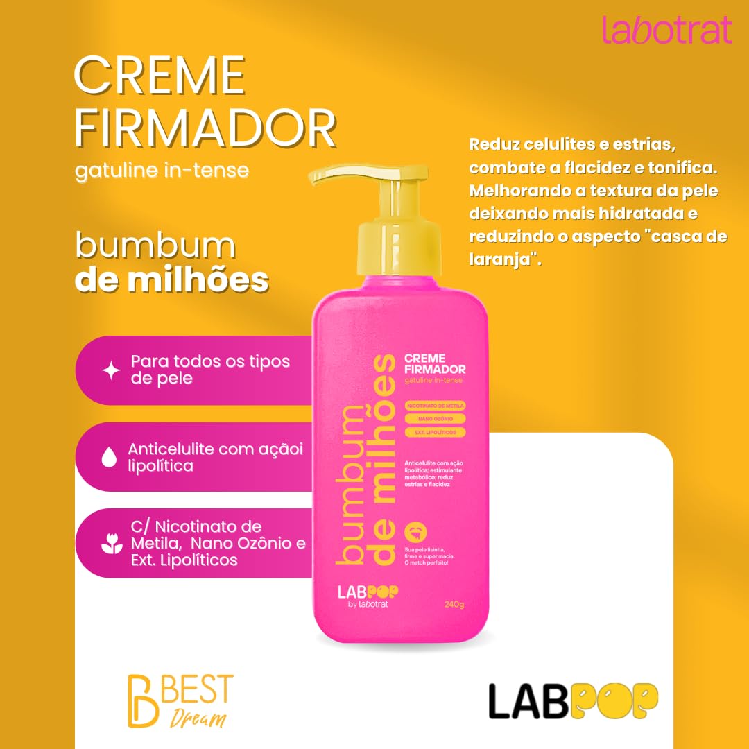 Kit Bumbum De Milhoes Creme Firmador + Esfoliante Corporal + Oleo Termogenico Labotrat em promoção! Veja a oferta e mais achadinhos de Hidratantes 3 Hoje é o melhor dia para comprar Kit Bumbum De Milhoes Creme Firmador + Esfoliante Corporal + Oleo Termogenico Labotrat com aquele preço maroto! Promoção! Aproveite a oferta! 3