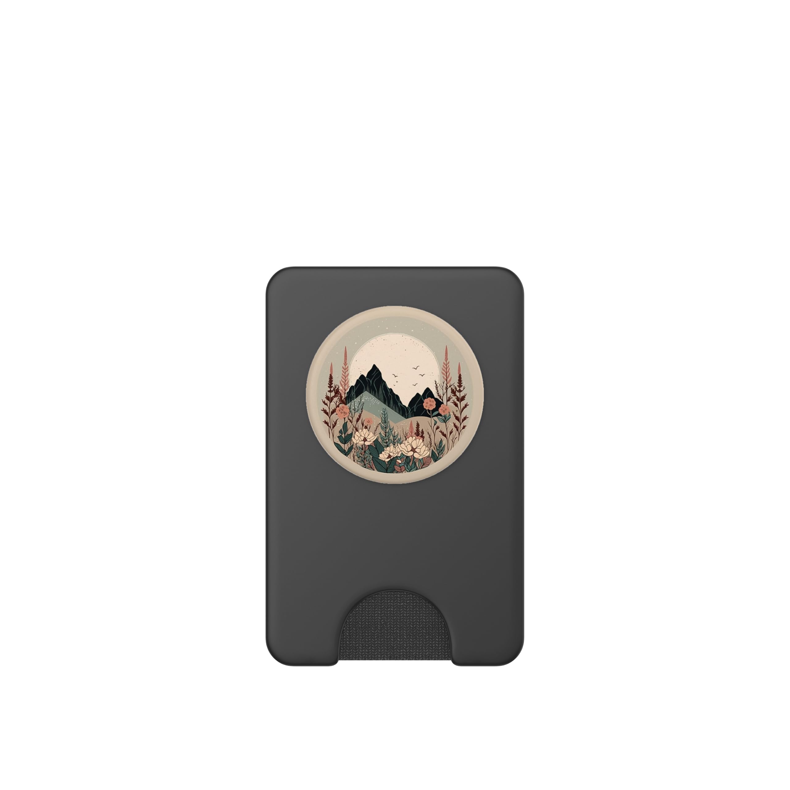 Boho Chic Floral Forest Nature Mountain Leaves for Girl PopSockets PopWallet pour MagSafe