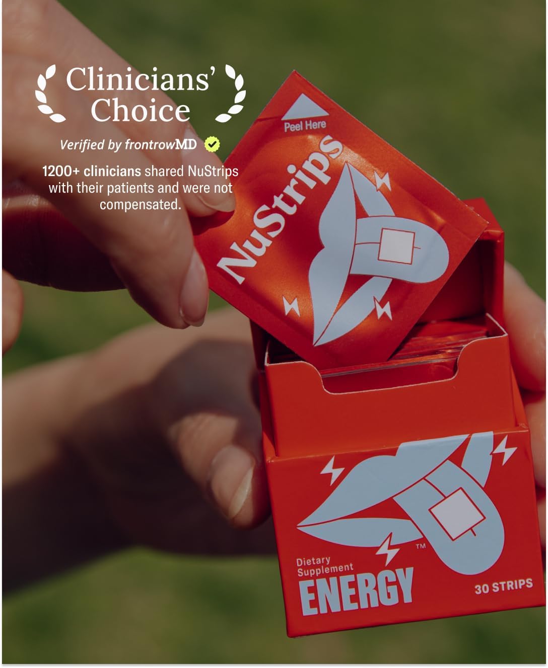 NuStrips™ Fast-Dissolving Energy Strips with 50mg Caffeine, L-Theanine & Vitamin B12 – Instant Energy & Focus Without Jitters or Crash – Works Faster Than Coffee – Refreshing Lemon (30 Strips) - Image 7