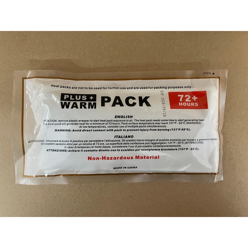 Terra Exotica Heat Pack 72 Stunden - 1, 5, 10, 25 o. 50 Stück - Wärmekissen für den Tierversand oder Pflanzenversand - Aktivierung durch Luftkontakt - Universalwärmer (10 Stück)