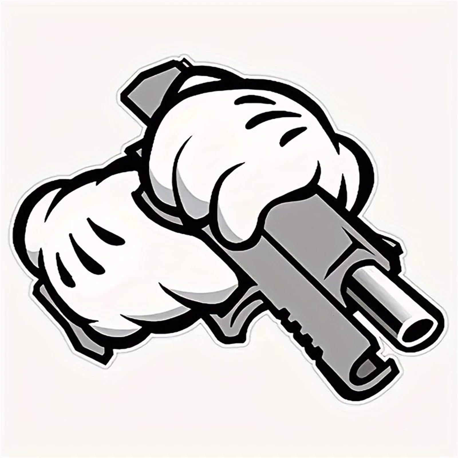 HAfgDJ Sticker, 6 Inch Glossy Self-Adhesive Decal for Car, Motorcycle,