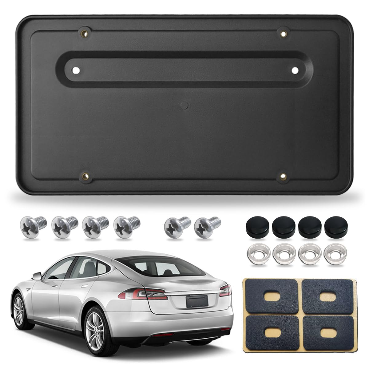Amazon.com: Aootf 109684400B Rear License Plate Holder for Tesla