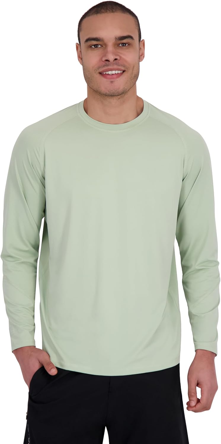 Spyder Men's Long Sleeve Rashguard – Quick-Dry Swim Shirt Sun Protection, Performance Top