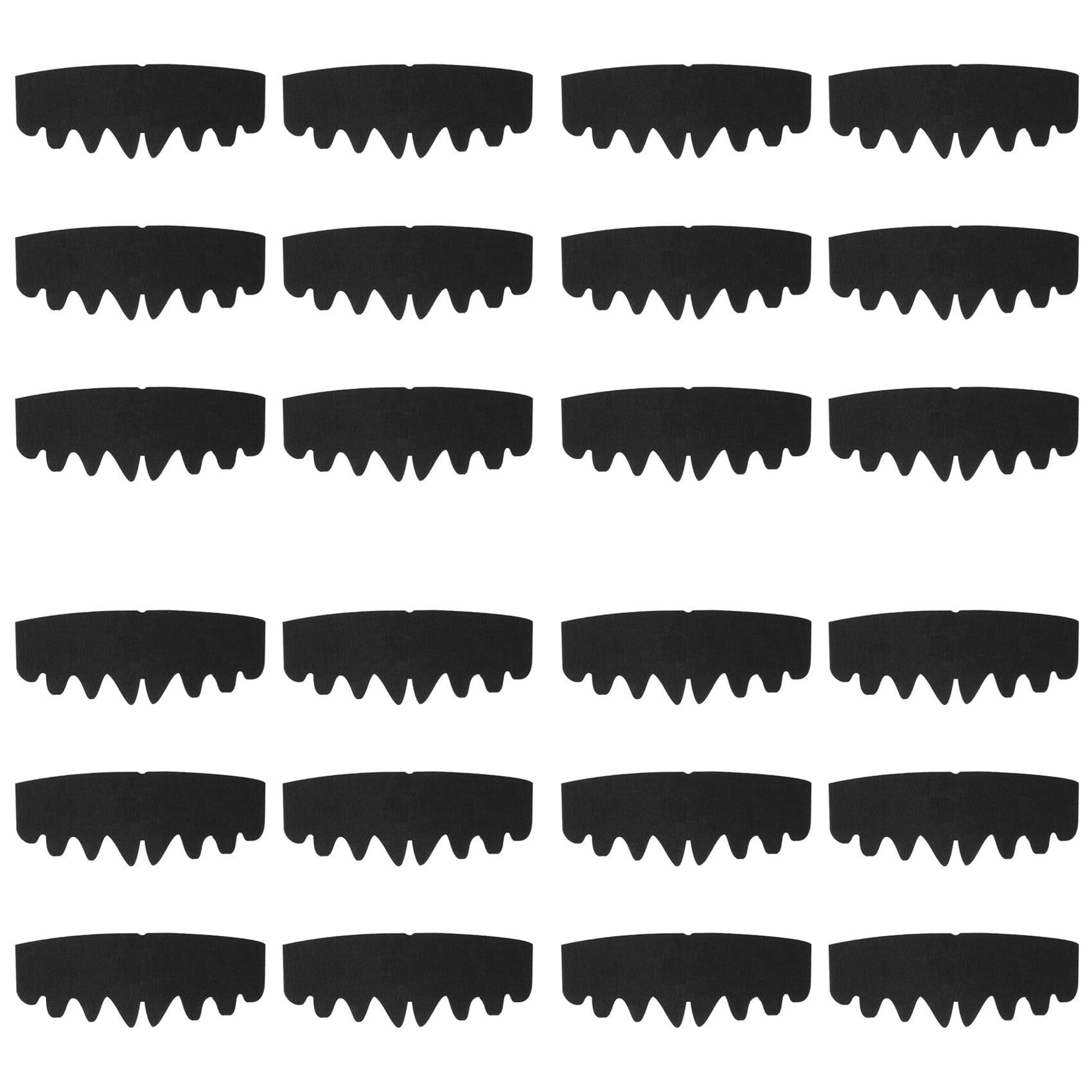 Hndhbfgrt Baseball Caps Inserts Shapers, Flexible Washable Reusable Hat Liner Cap Fitter Inserts, Felt Hat Sweat Liner 24pcs