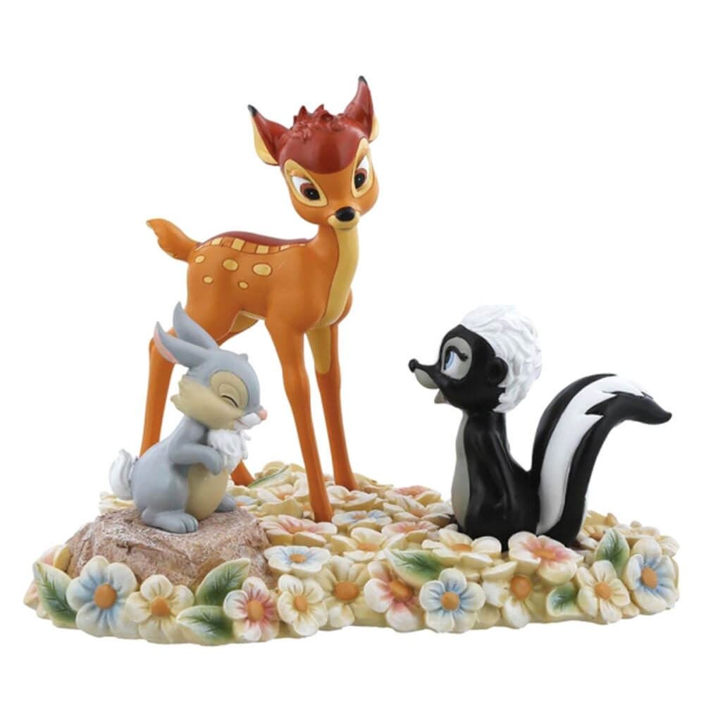 Enchanting Disney Pretty Flower - Bambi, Thumper & Flower Figurine