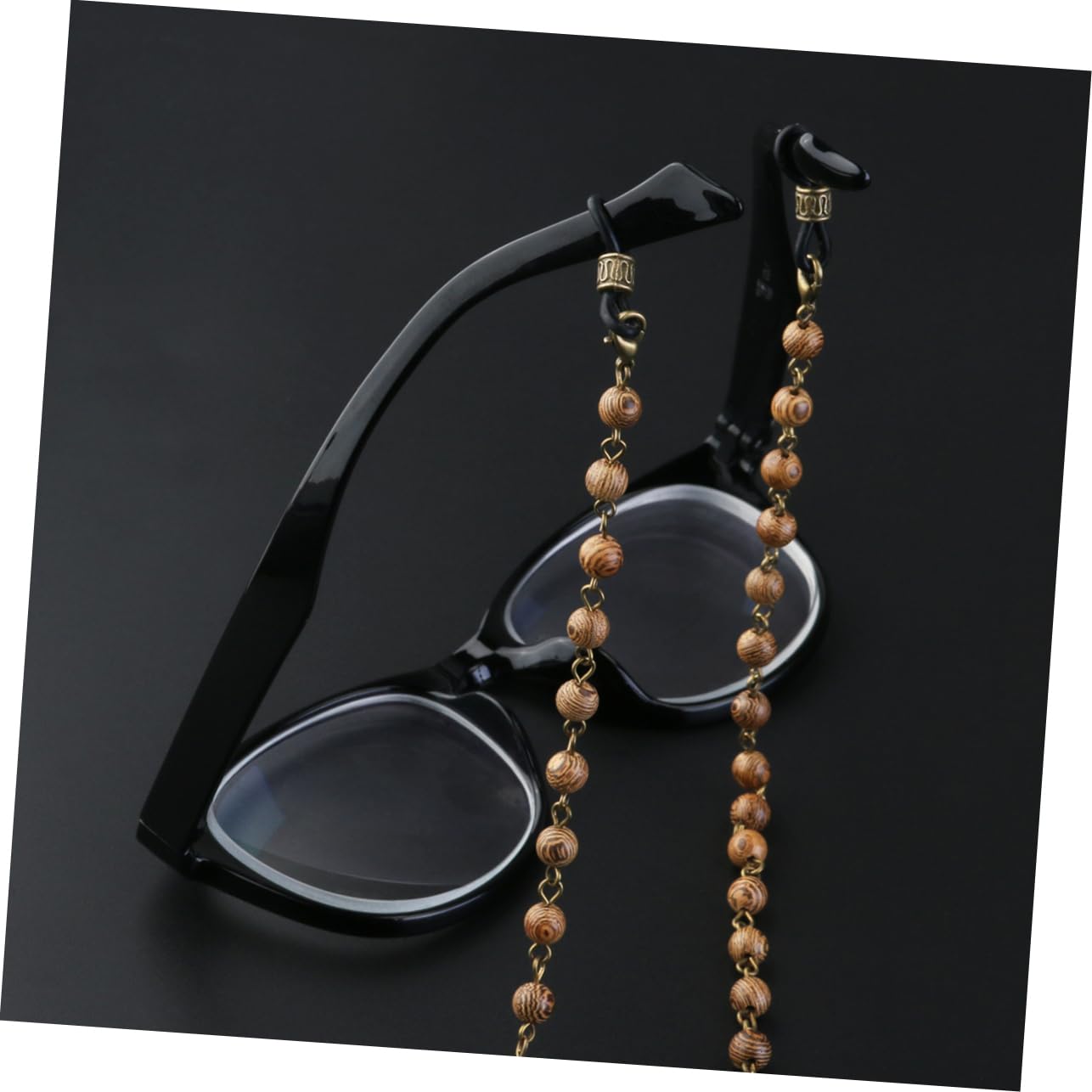 LIFKOME 2piezas Cadena De Gafas De Madera Natural De Pollo Soporte De Cuello Para Gafas y Accesorio De Moda Para Mujer y Hombre