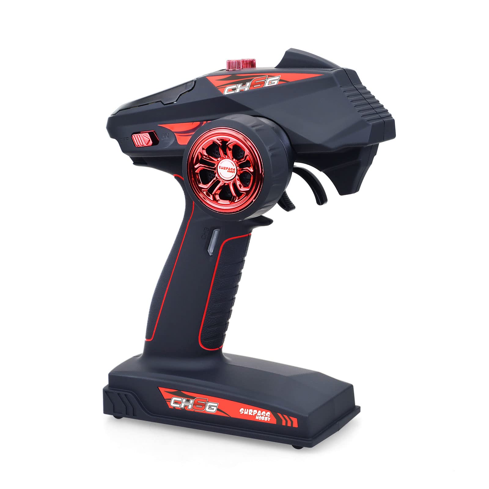 Surpass Hobby X6FG 6 Channels 2.4GHz Receiver with Gyro Built in,HV Servo- Surface Long Range Control RX Used for Vehicle Drifting/Crawler/Truck/Boat with Radio Controller.