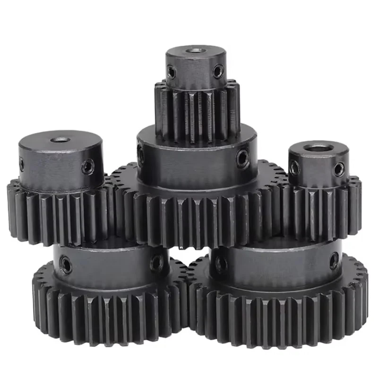 Engrenage droit 1,5 m 15/16/18 dents, cylindrique, acier 45#, alésage 5-17 mm, 1 pièce(12mm,18 Teeth)