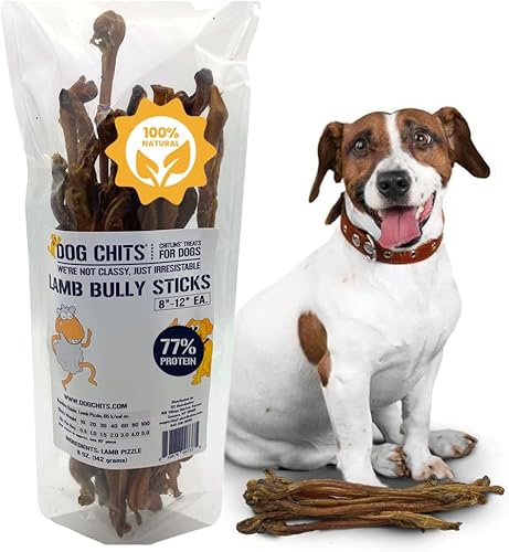 Miniatura 7 de Dog Chits Bully Sticks para perros y cachorros  6 pulgadas, paquete de 12  Natural saludable de larga duración masticable para perros grandes y