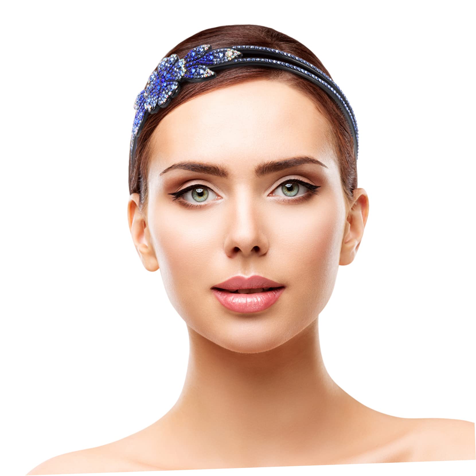 FRCOLOR 3 Juegos De Diadema Ancha Con Diamantes De Imitación Y Peine Diadema Sin Diadema Para Mujer Accesorio Para El Cabello De Fiesta 4 Piezas X 3