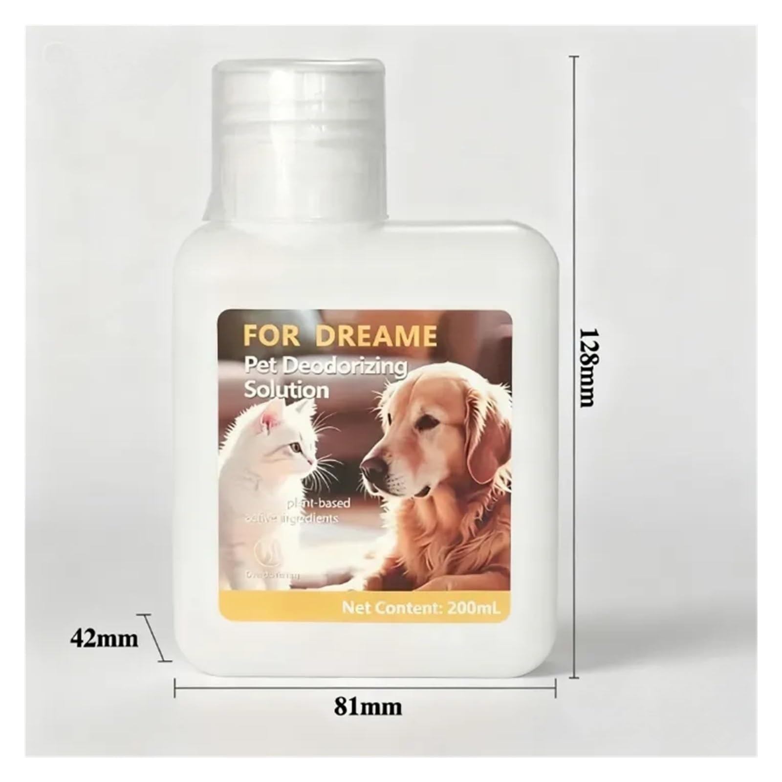 Eliminador de olores de Mascotas de 200 ml: Compatible con Dreame, Seguro for el hogar, la Perrera y la Caja de Arena, frescura Duradera.(3 Bottle)