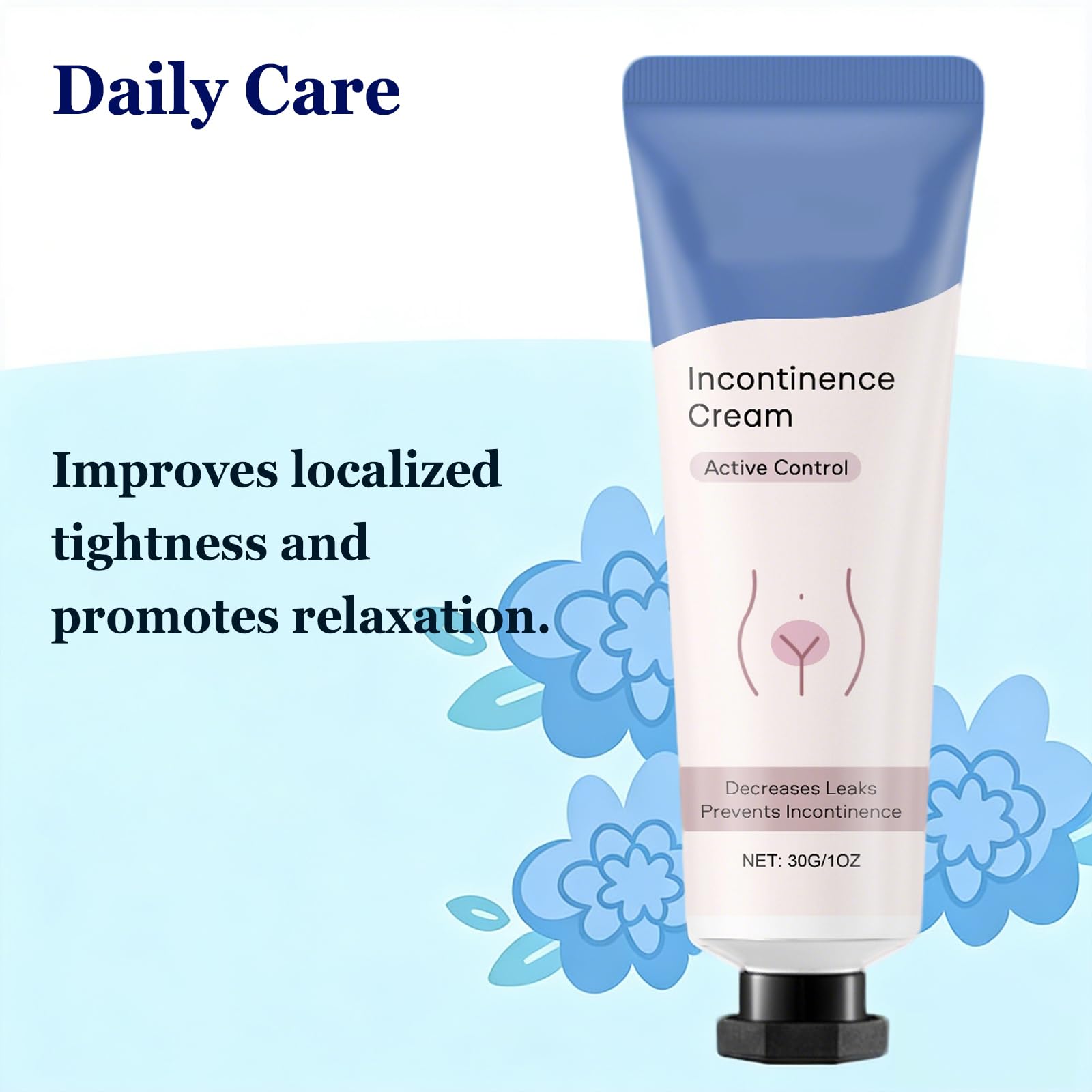 Incontinence Cream for Women, Bladder Comfort & Confidence Support Cream, Anti-Leakage Protection Soothes & Protects, Helps Soothe Itching, Reduce Odor, Cooling Formula with Peppermint