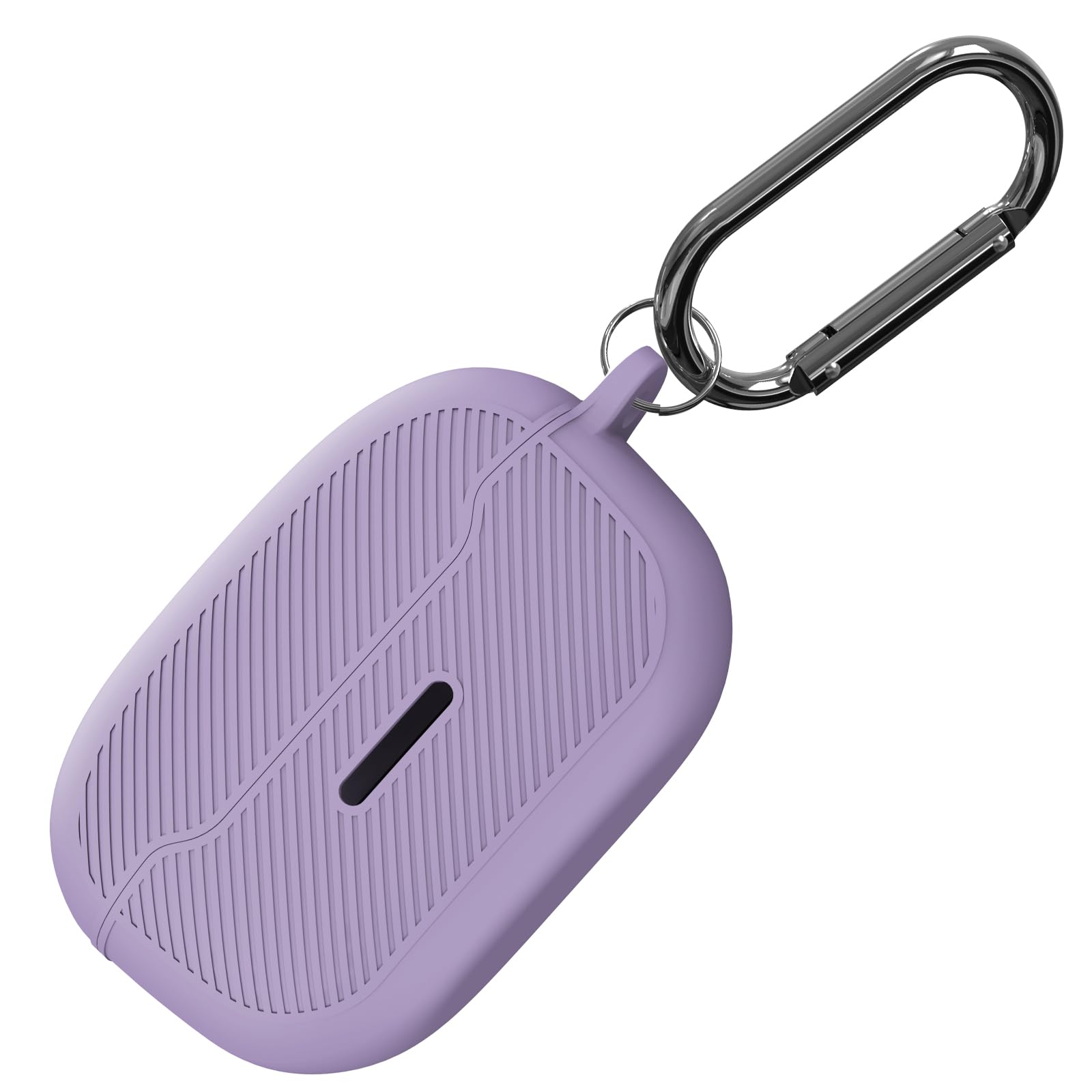 Silicone Protective Case Compatible with JBL Endurance Race, Portable Scratch Shock Resistant Cover with Carabiner [Front LED Visible] Light Taro