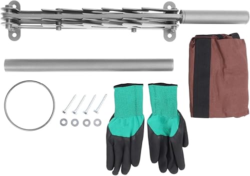 Miniatura 6 de ViaGasaFamido Divisor de leña para leña de troncos, divisor de leña de acero al carbono a prueba de óxido para chimenea para fogata (plateado)