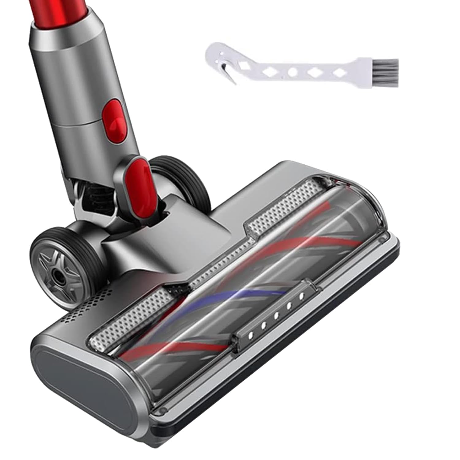 Sponsored Ad – Unikstone Motorhead Hardwood Floor Attachment for DS V7 V8 V10 V11 V15 SV10 SV12 SV14 Animal Absolute Vacuum Cleaners with LED Headlights, Bristle Roller Brush Head Replacement Parts